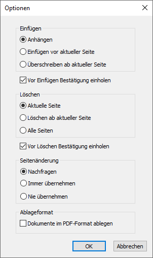 Menüband Bildbearbeitung - Scan-Optionen